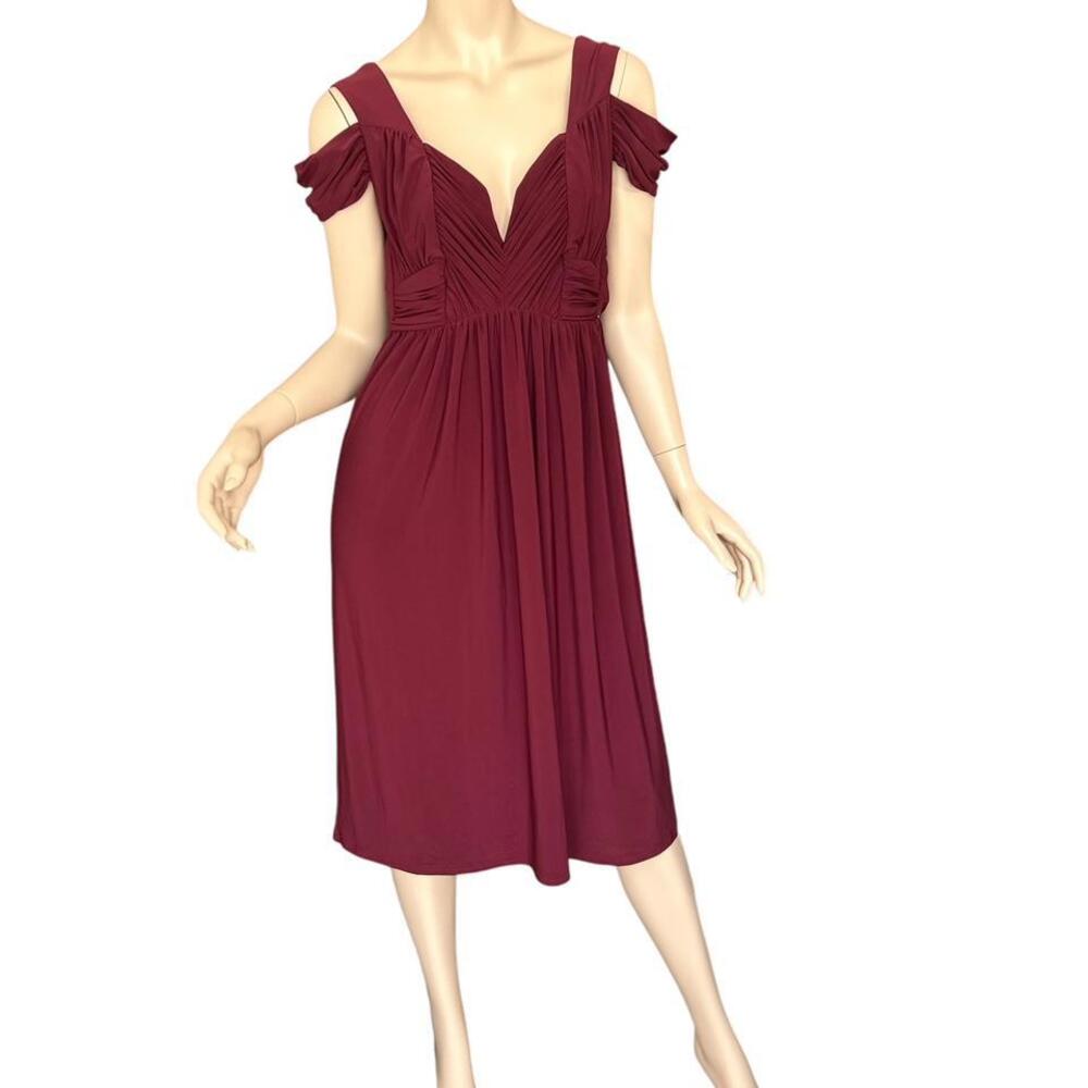 Asos Burgundy Dress Open Back Size 2 Whimsigoth Fairy